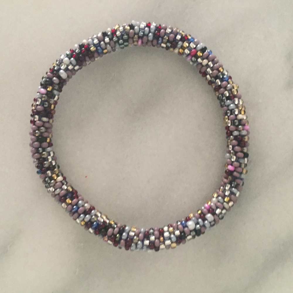 Beaded roll bracelet